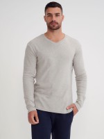 BASIC V NECK RIB-MEN