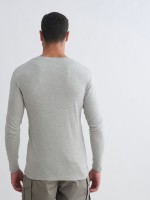 BASIC V NECK RIB-MEN