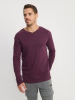 BASIC V NECK RIB-MEN