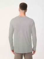 BASIC V NECK LONG SLEEVE SHIRT