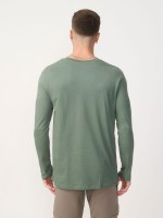 BASIC V NECK LONG SLEEVE SHIRT