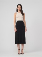 SPLIT SIDE MIDI SKIRT