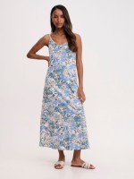CAMI MIDI PRINTED DRESS