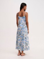 CAMI MIDI PRINTED DRESS