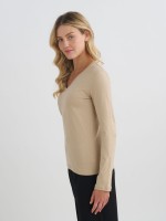 V- NECK LONG SLEEVE SHIRT