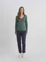 V- NECK LONG SLEEVE SHIRT