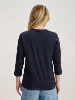 3/4 LENGTH SLEEVE BASIC SHIRT