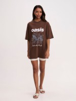 WOMEN OVERSIZE PRINTED TEE