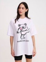 WOMEN OVERSIZE PRINTED TEE