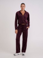 GLOSSY VELOUR PANTS