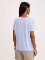 ESTELLE CUPRO TOUCH V NECK SHIRT