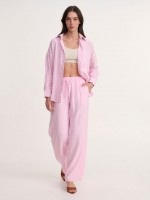 LINEN WIDE LEG PANTS