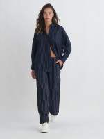 LINEN WIDE LEG PANTS