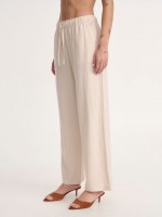 LINEN WIDE LEG PANTS