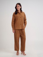 THERON FAUX SUEDE SHIRT