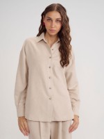 THERON FAUX SUEDE SHIRT