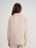 THERON FAUX SUEDE SHIRT