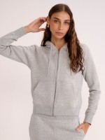 WOMEN NATURE ZIP UP HOODIE
