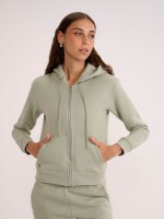 WOMEN NATURE ZIP UP HOODIE