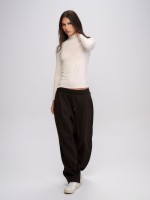 EMERALD BARREL PANTS