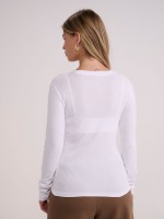 BASIC V NECK RIB-WOMEN