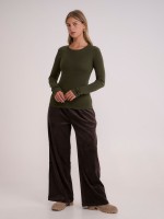 BASIC CREW NECK RIB-WOMEN