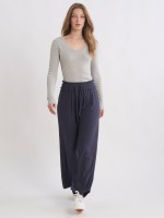 WIDE LEG FISHERMEN PANTS