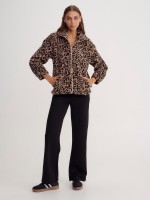 PRINTED FLEECE JACKET