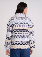PRINTED FLEECE JACKET