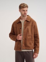 JUNO FAUX SUEDE SHORT COAT