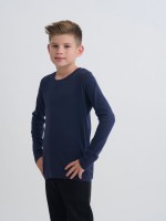 BASIC CREW NECK RIB-KIDS