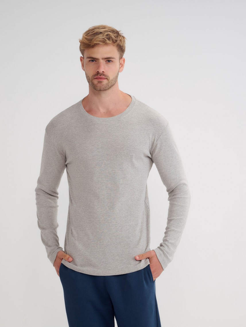 BASIC RIB CREW NECK-MEN