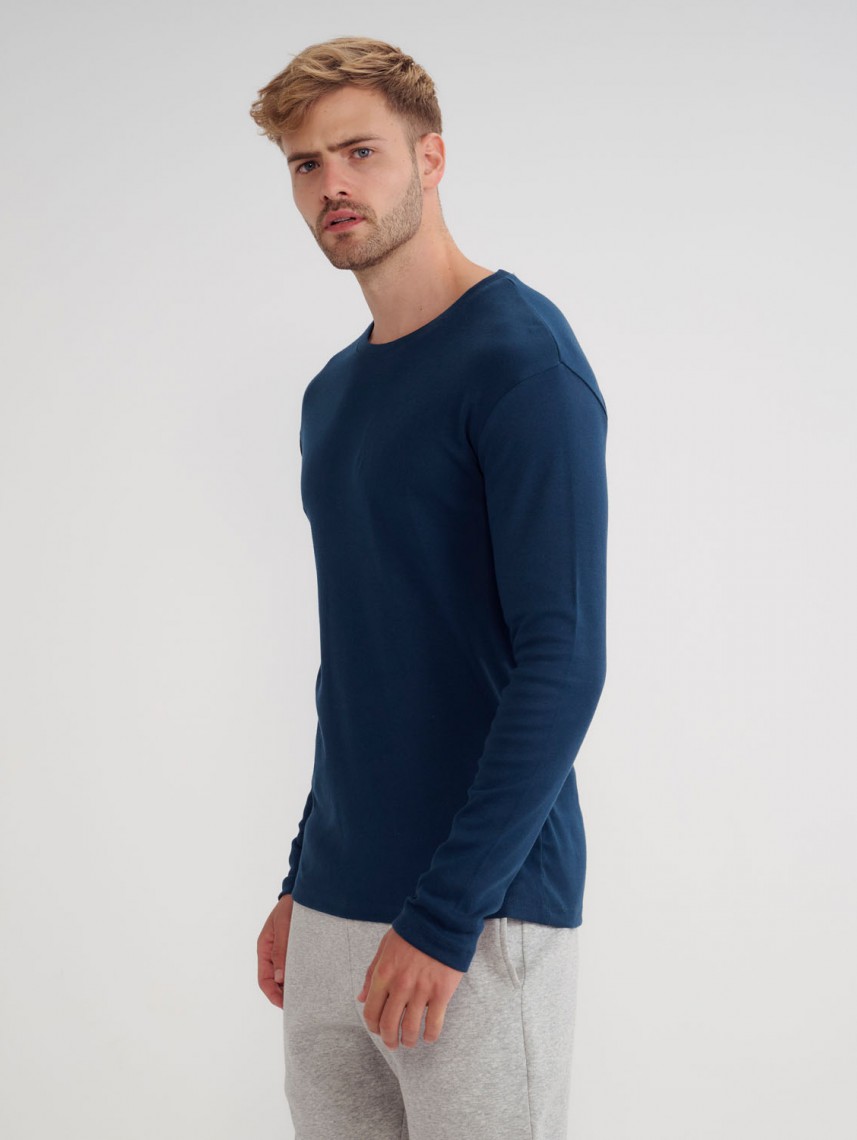 BASIC RIB CREW NECK-MEN