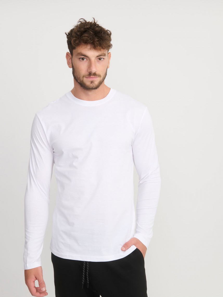 BASIC CREW NECK LONG SLEEVE SHIRT