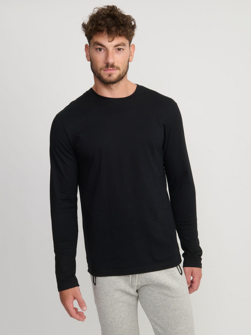 BASIC CREW NECK LONG SLEEVE SHIRT