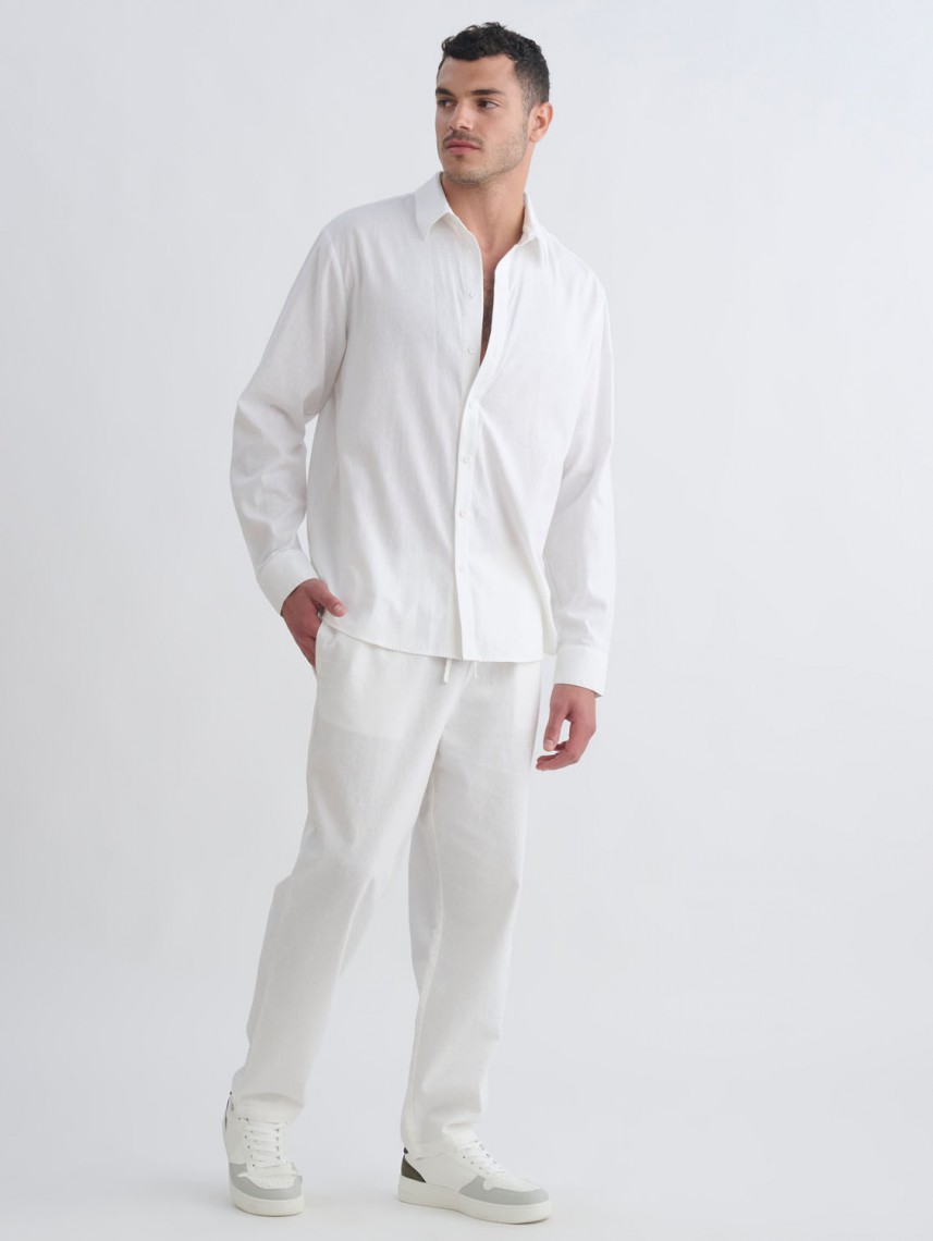 MEN LONG LINEN PANTS