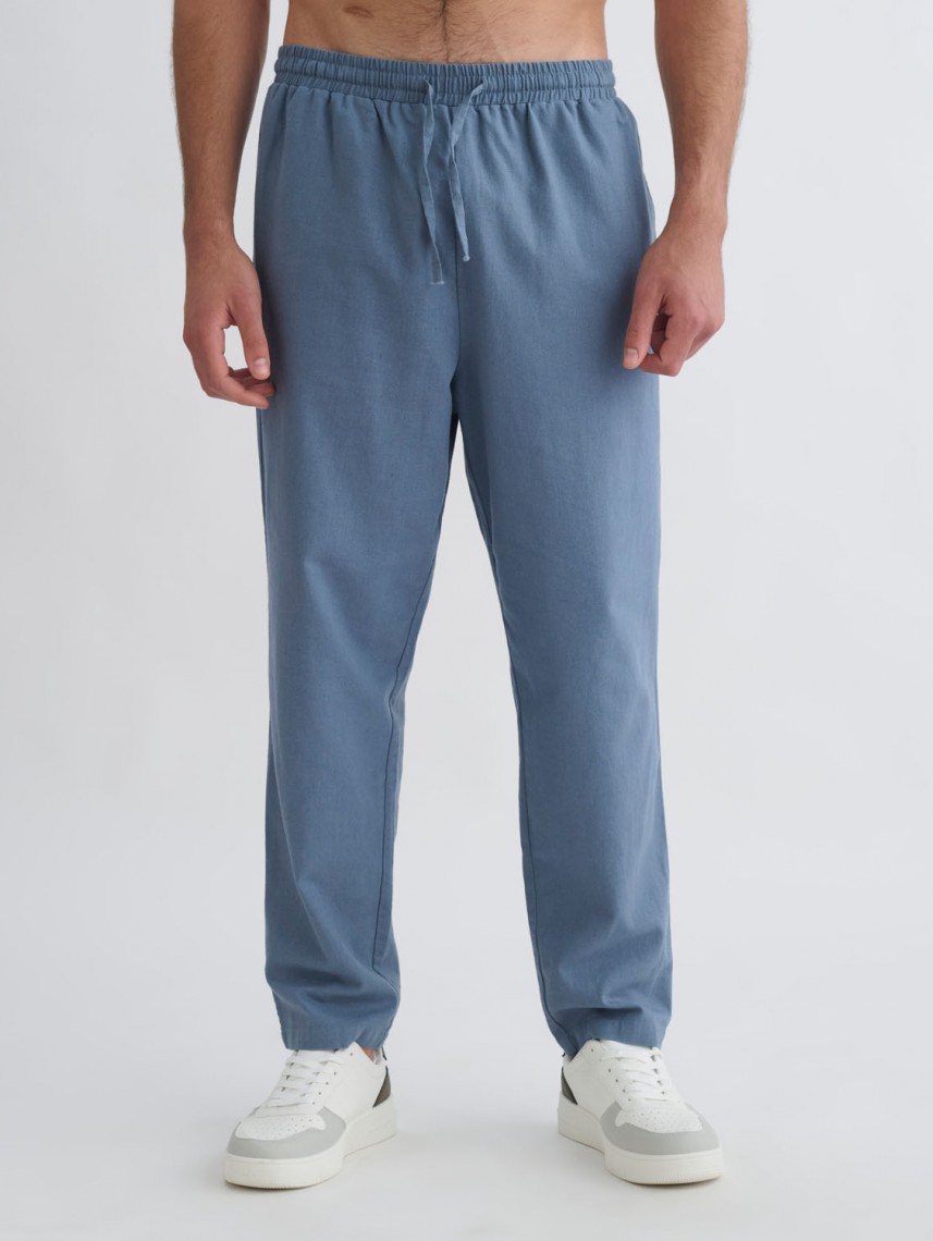 MEN LONG LINEN PANTS