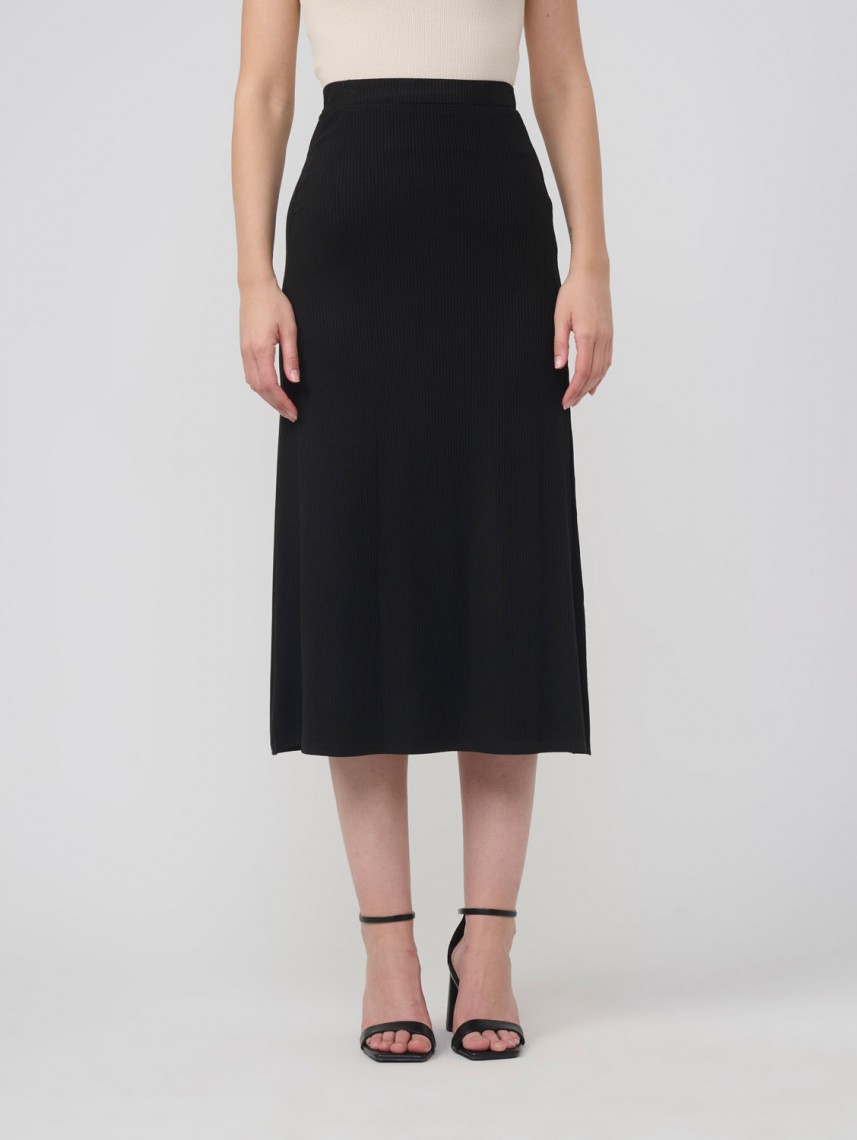 SPLIT SIDE MIDI SKIRT
