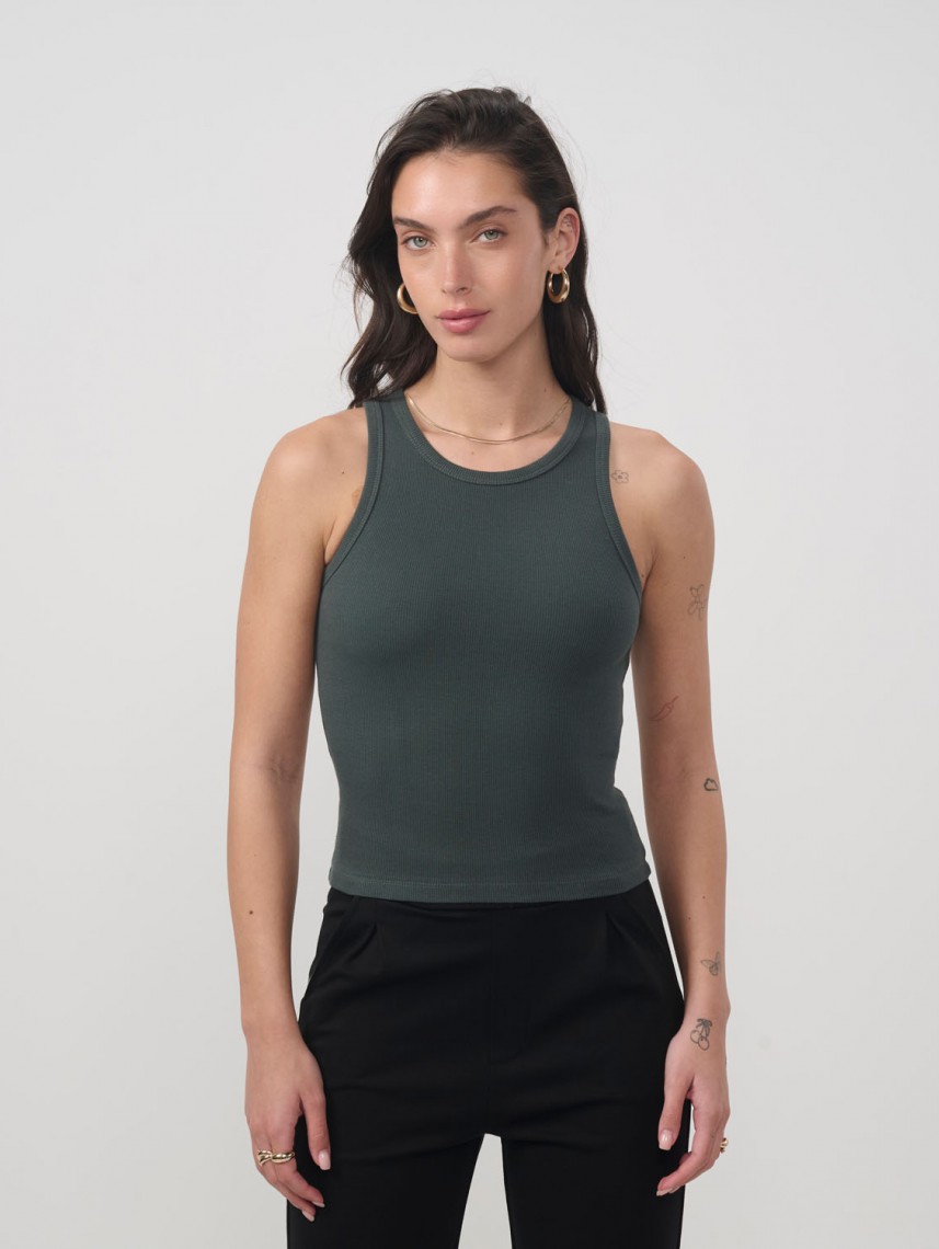 JUSTINE RIBBED TANK
