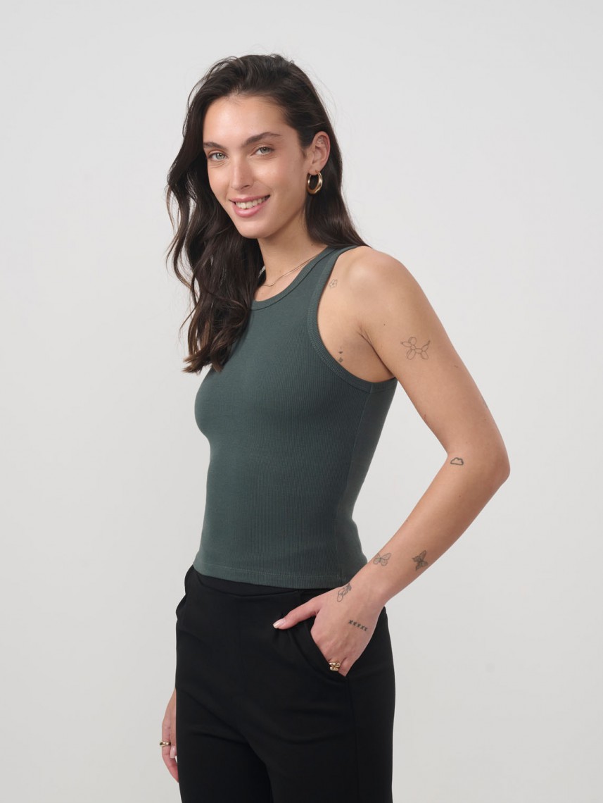 JUSTINE RIBBED TANK