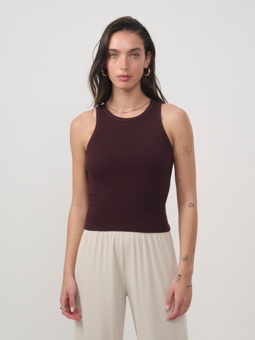 JUSTINE RIBBED TANK