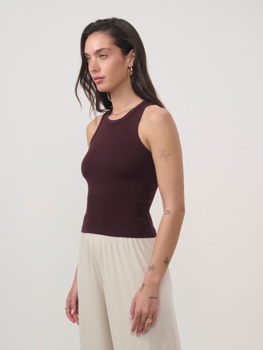 JUSTINE RIBBED TANK