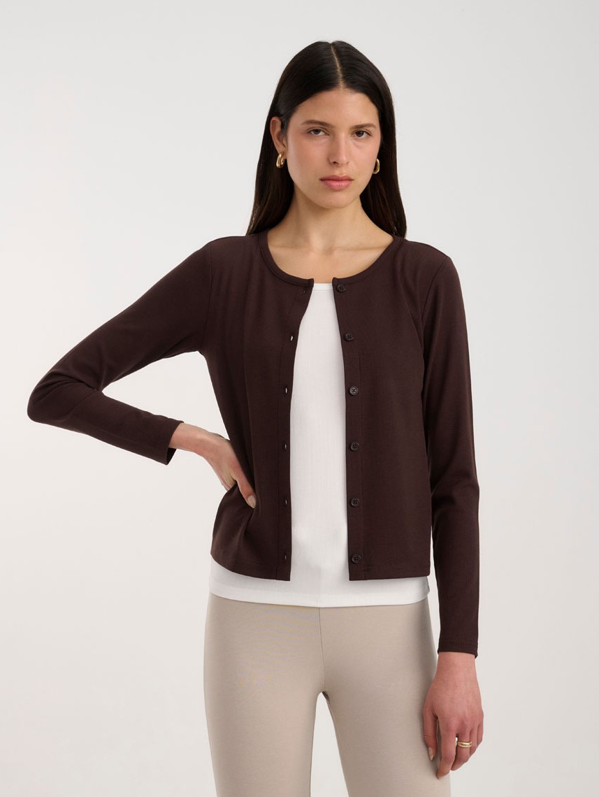 FRANKIE DOUBLE LAYER CARDIGAN
