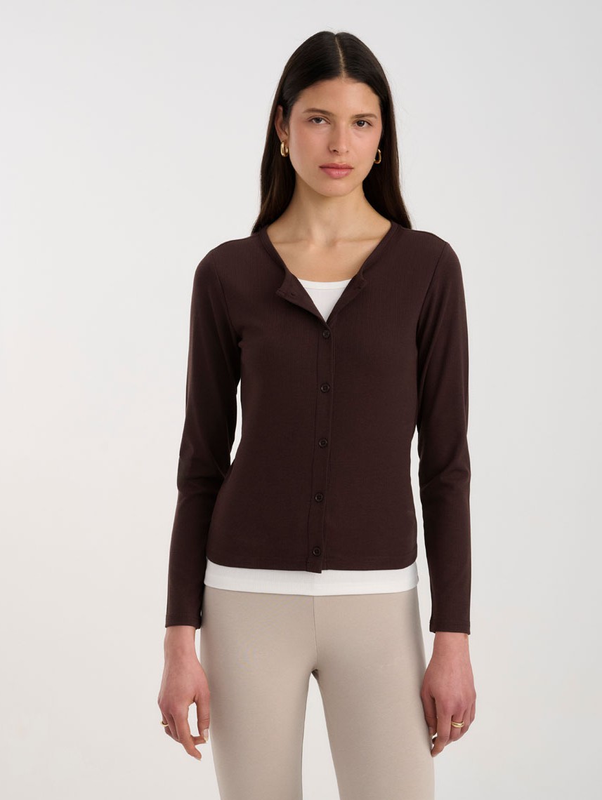 FRANKIE DOUBLE LAYER CARDIGAN