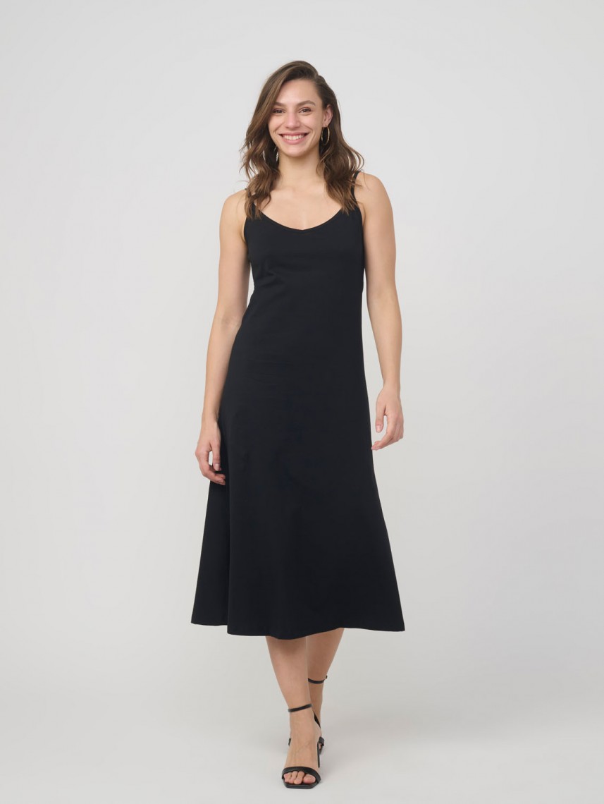 CAMI MIDI PRINTED DRESS