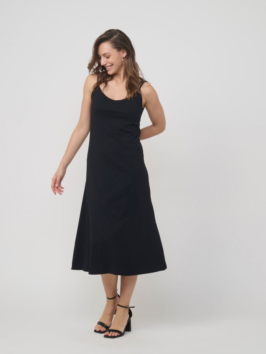 CAMI MIDI PRINTED DRESS