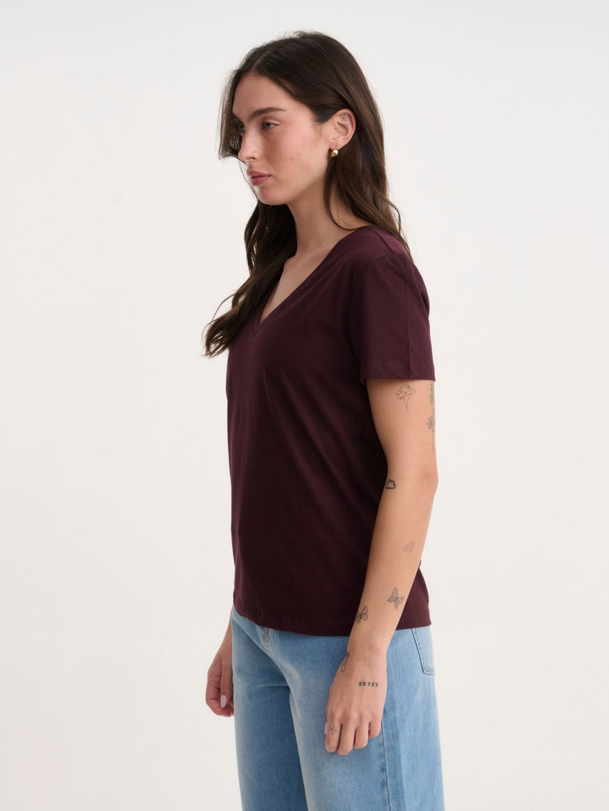 UNIQUE BASIC V NECK SHIRT