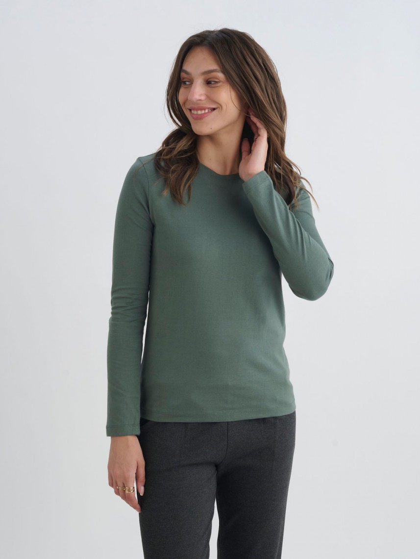 CREW NECK LONG SLEEVE SHIRT