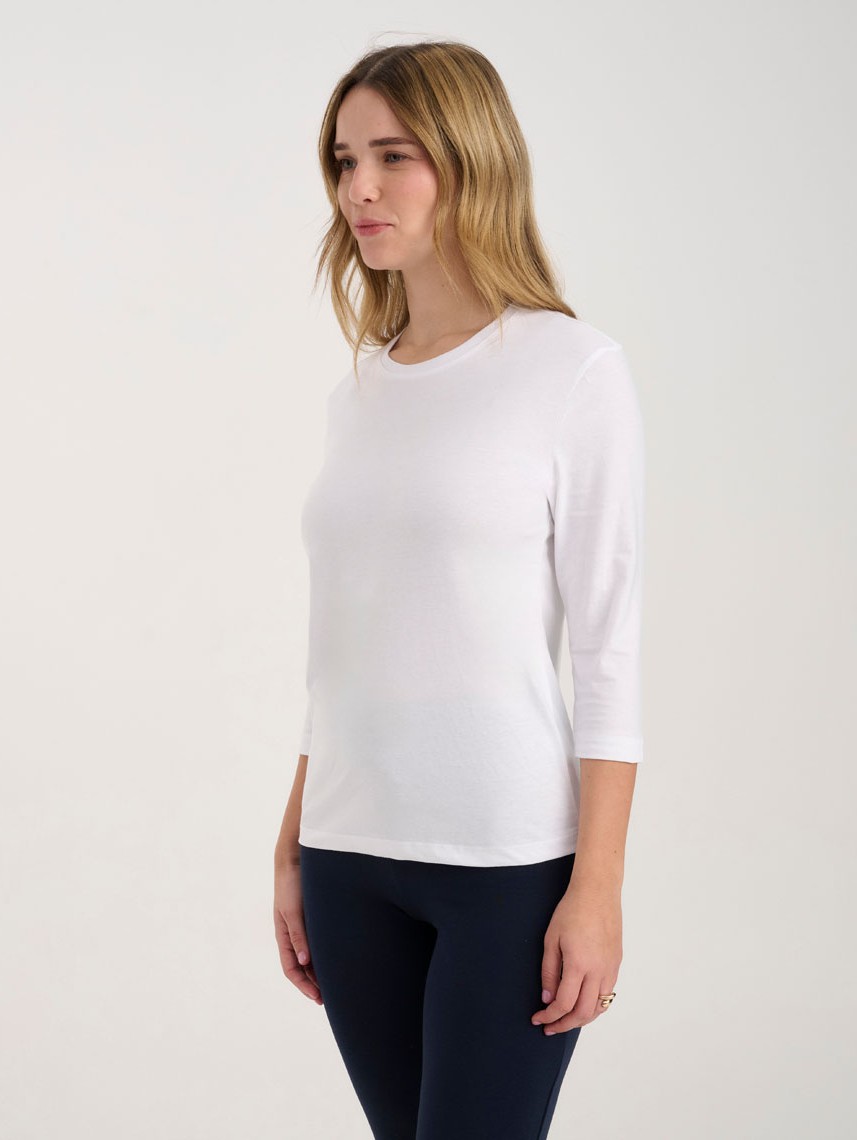 3/4 LENGTH SLEEVE BASIC SHIRT