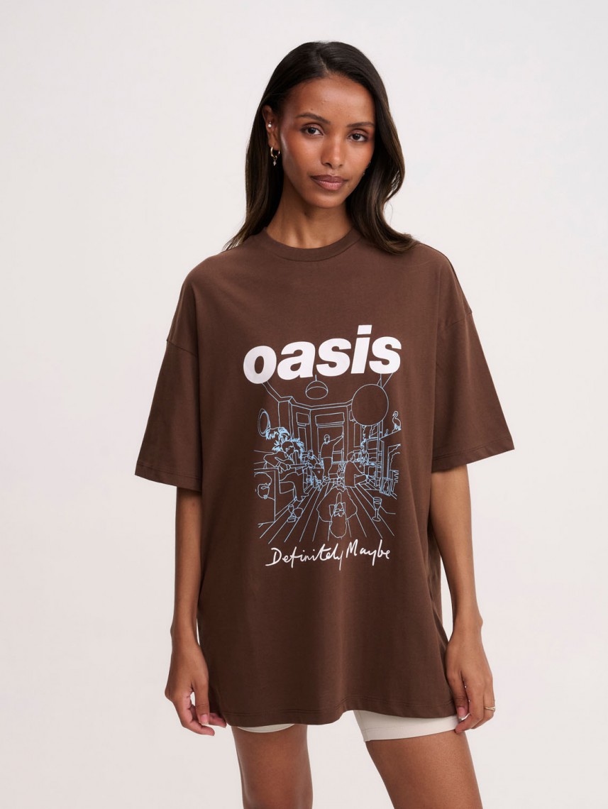 WOMEN OVERSIZE PRINTED TEE